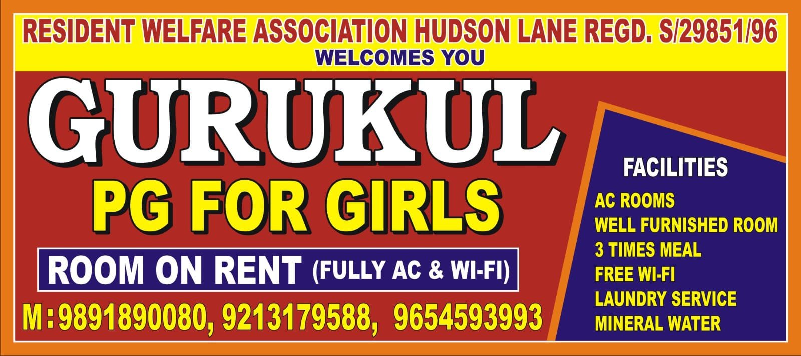 GuruKul Girls PG Banner